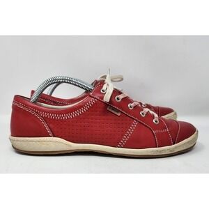 JOSEF SEIBEL CASPIAN Fashion Lace Up Sneaker Womens Shoe Size US 10/EU 42 Red‎